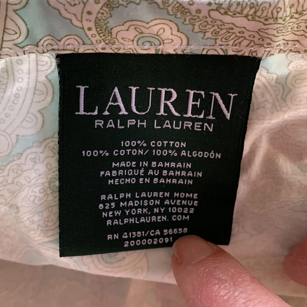 Ralph Lauren Paisley Design Top sheet